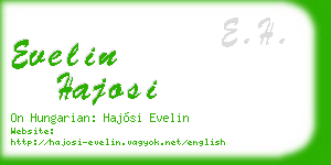 evelin hajosi business card